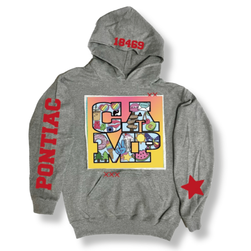 Collage Camp Patch Hoodie