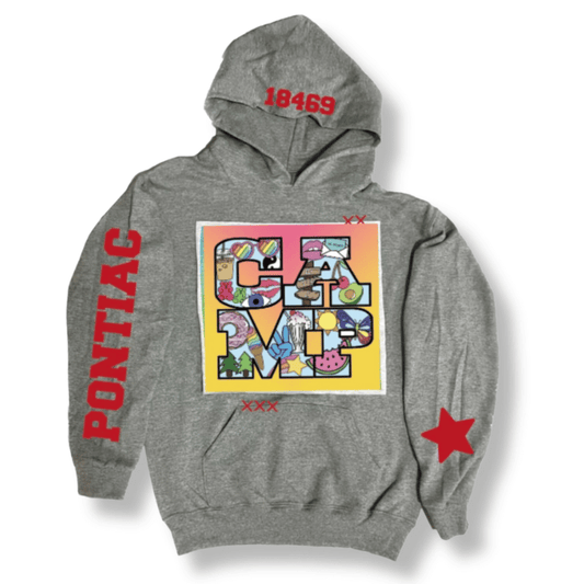 Collage Camp Patch Hoodie