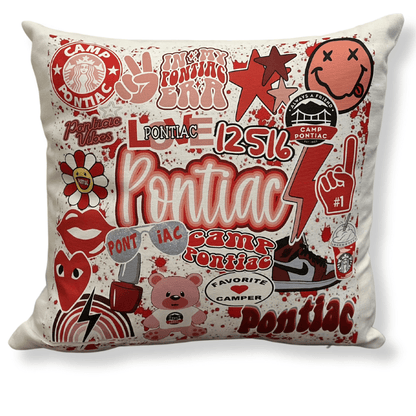 12" x 12" Camp Collage Autograph Pillow