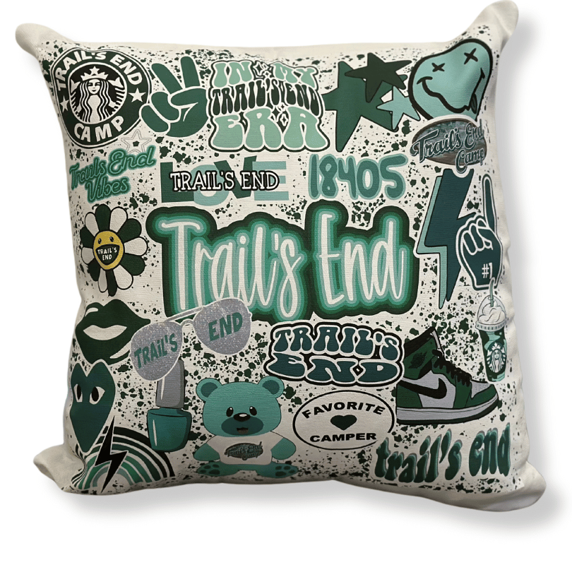 12" x 12" Camp Collage Autograph Pillow