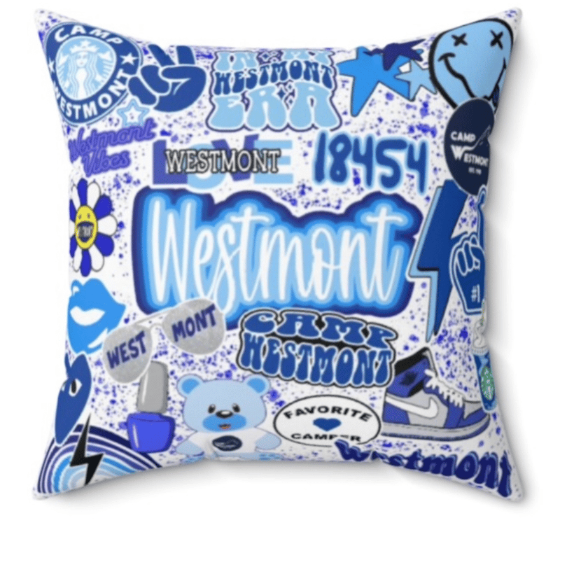 12" x 12" Camp Collage Autograph Pillow