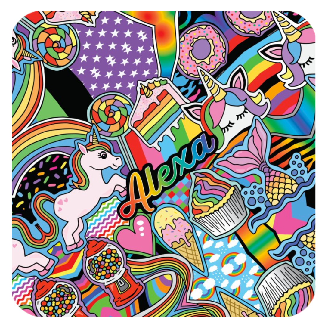 Rainbows &amp; Unicorns Hooded Baby Towel