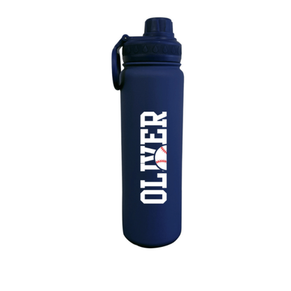 Half Sports Ball Personalized Water Bottle