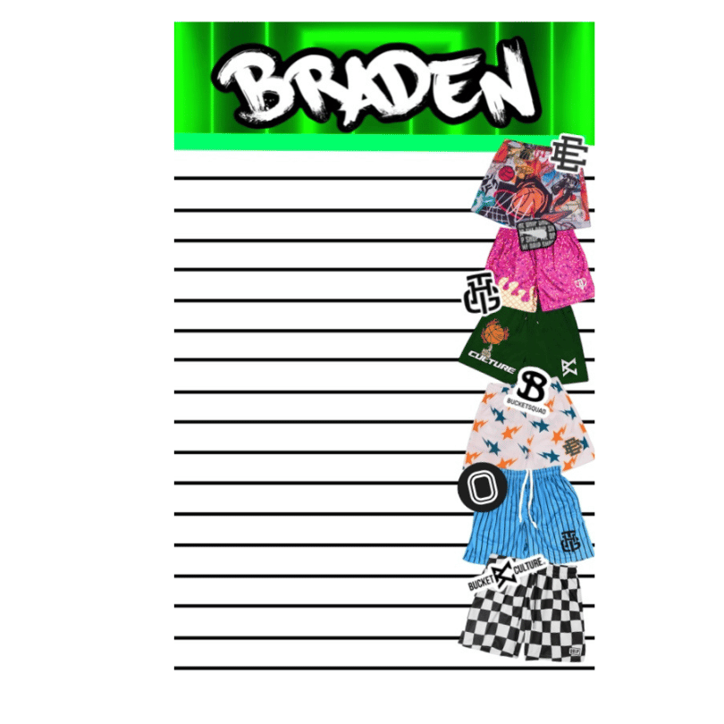 Boys Personalized  Notepad Create - Drip