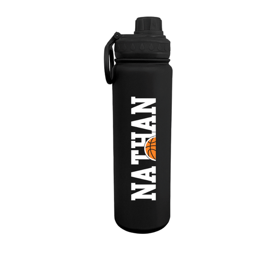 Half Sports Ball Personalized Water Bottle