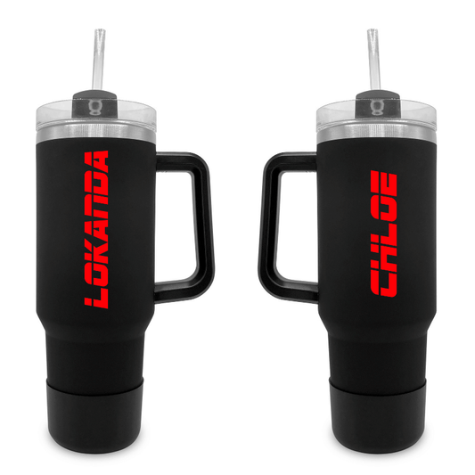 Techno - 40 0z Tumbler with Handle