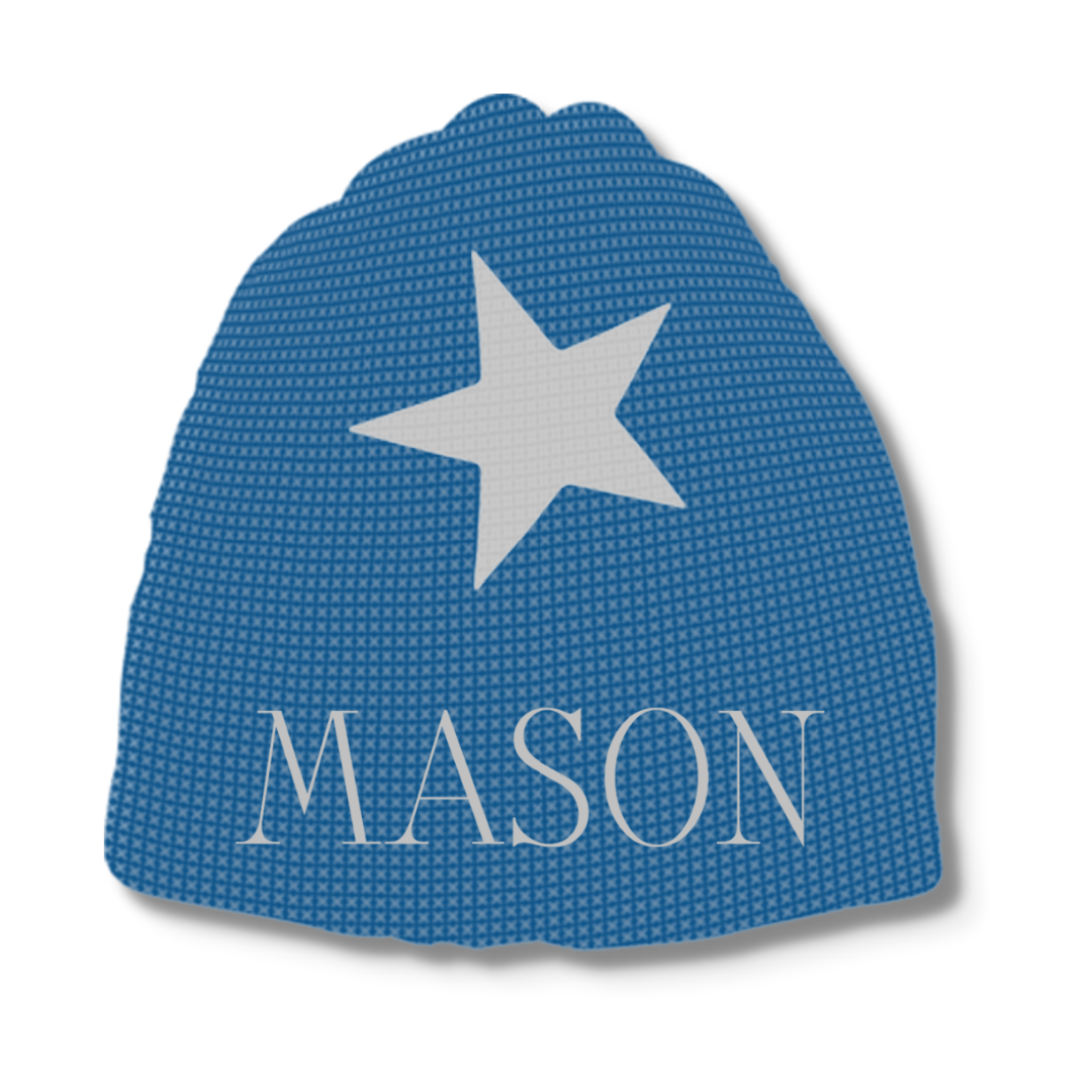 METALLIC SINGLE STAR HAT - REGULAR OR EARFLAP