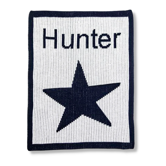 SINGLE STAR &amp; NAME STROLLER BLANKET