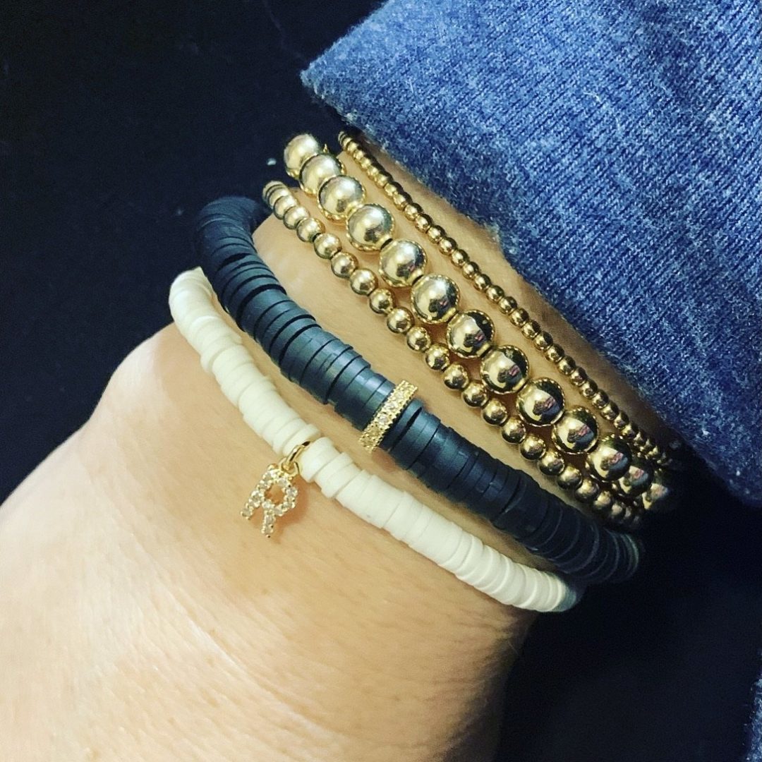 4mm Rubber Disc Bracelet