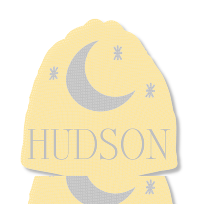 METALLIC MOON &amp; STARS HAT - REGULAR OR EARFLAP