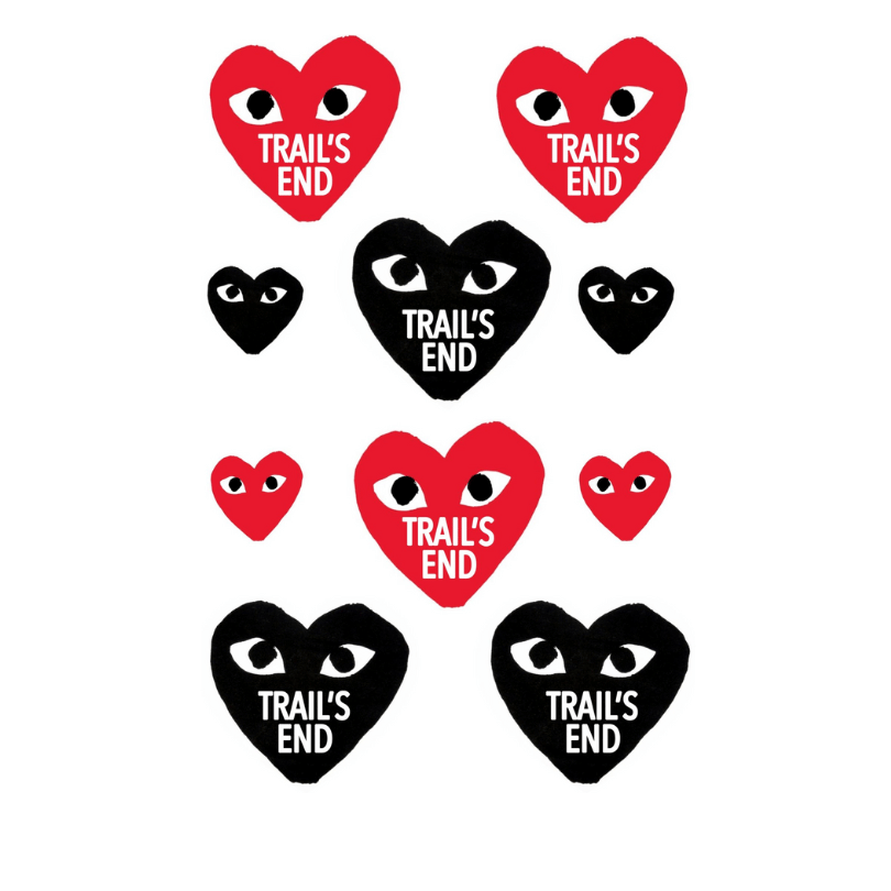 Personalized Cling It Sheet CI-43 Face Hearts