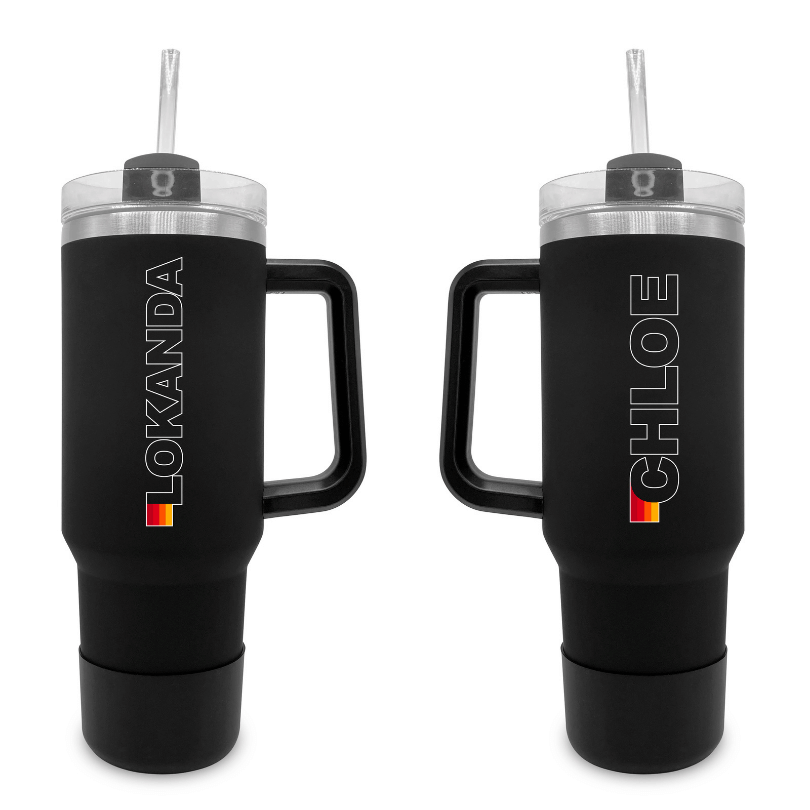 Sun Stripes - 40 0z Tumbler with Handle