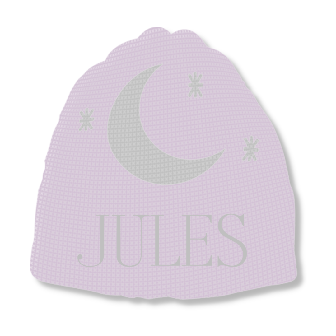 METALLIC MOON &amp; STARS HAT - REGULAR OR EARFLAP
