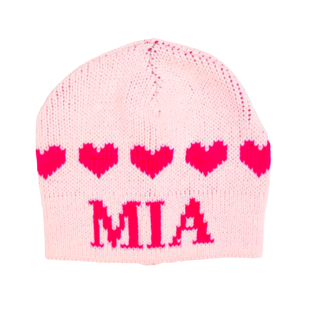 STRING OF HEARTS HAT - REGULAR OR EARFLAP