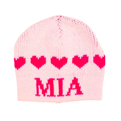 STRING OF HEARTS HAT - REGULAR OR EARFLAP