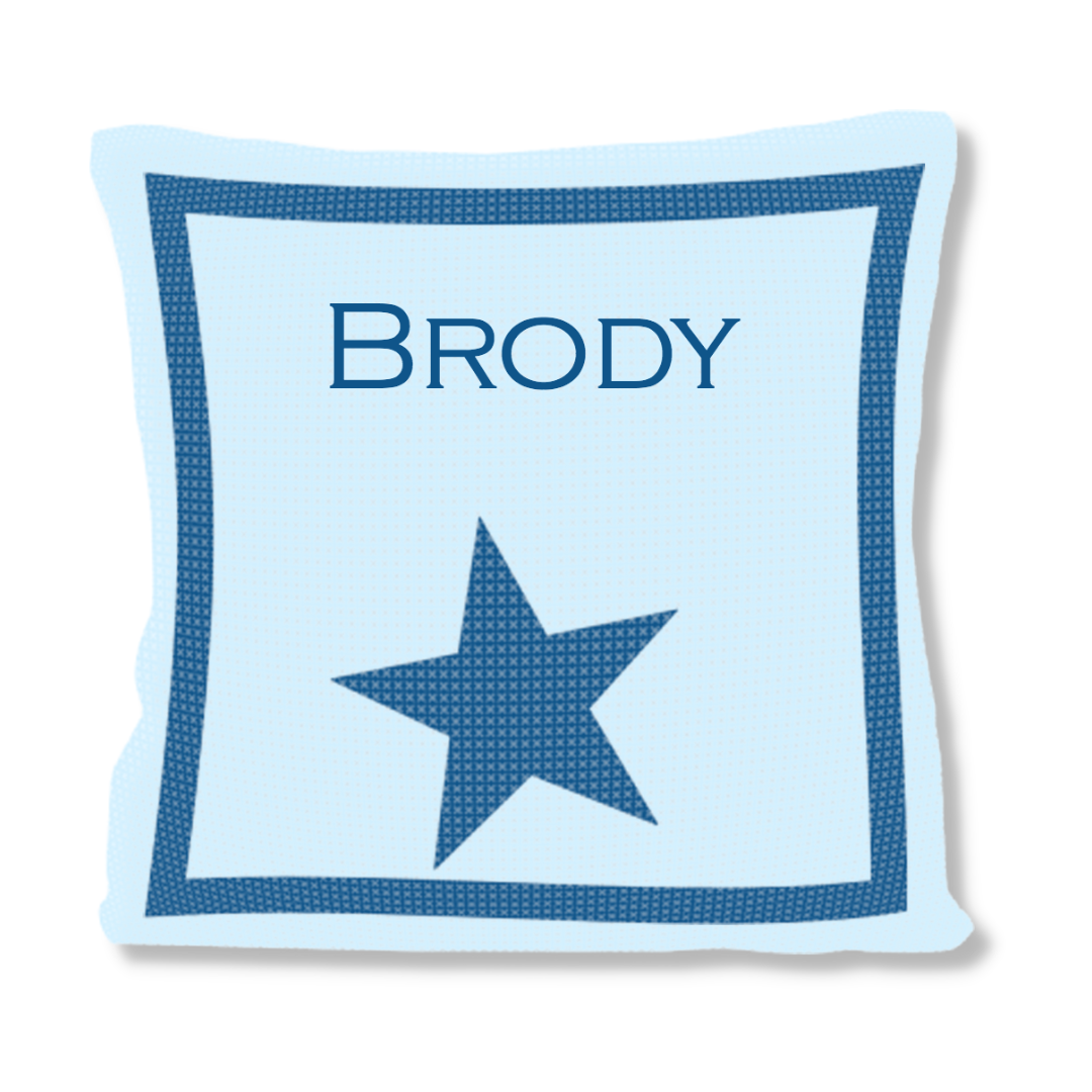 SINGLE STAR &amp; NAME PILLOW