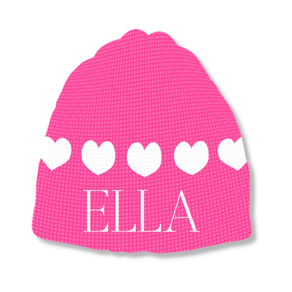 STRING OF HEARTS HAT - REGULAR OR EARFLAP