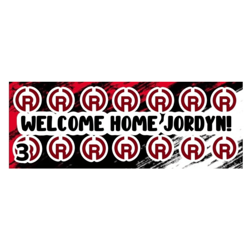 Welcome Home Banner - Design #3 - Bubble
