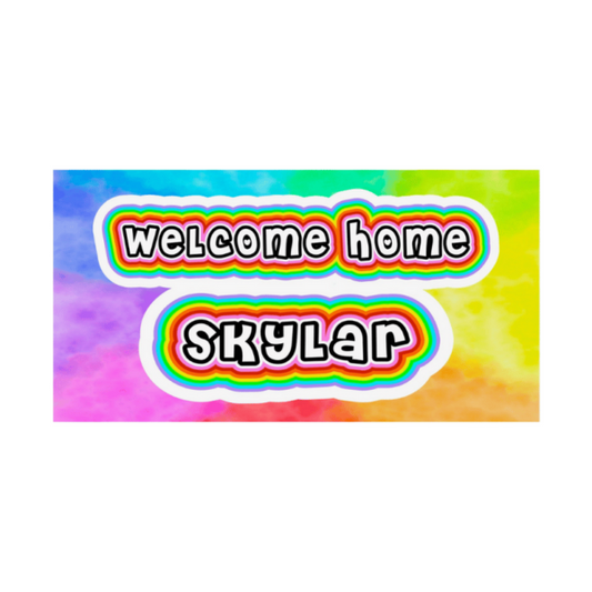 Welcome Home Banner – Design Your Own (55″ x 30″)