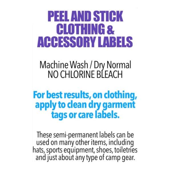 Personalized Oval Clothing & Accessory Labels