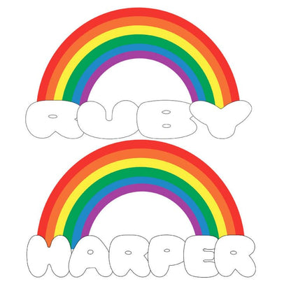6 Rainbow Decal (Traditional Rainbow_ROYGBIV)