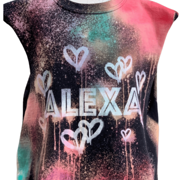 Reverse Tie Dye Birthday Girl Shirt