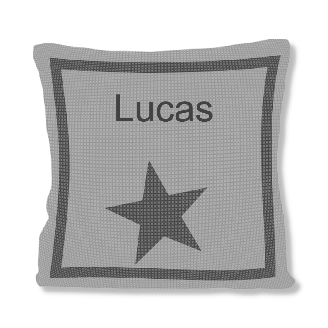 SINGLE STAR &amp; NAME PILLOW