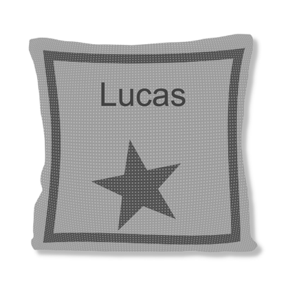 SINGLE STAR &amp; NAME PILLOW