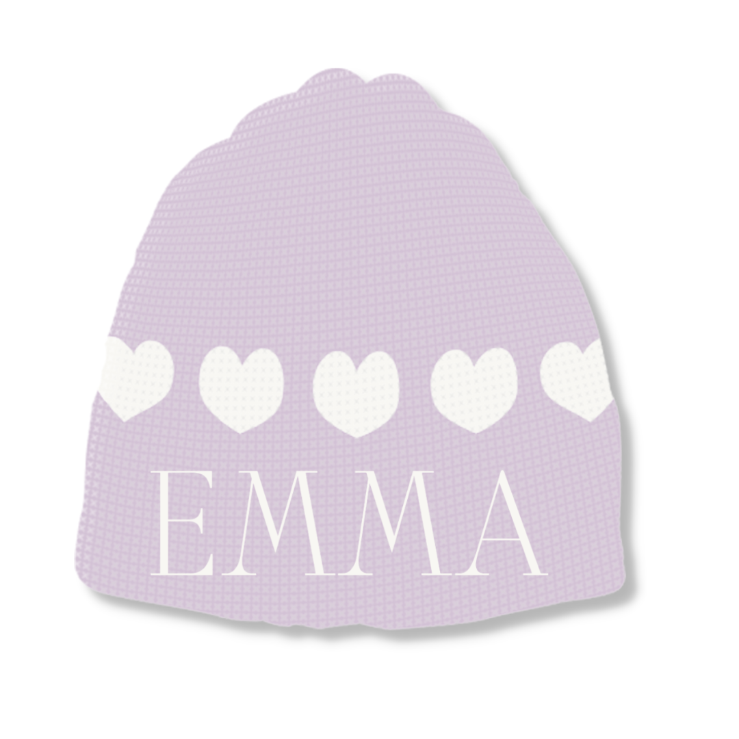 STRING OF HEARTS HAT - REGULAR OR EARFLAP