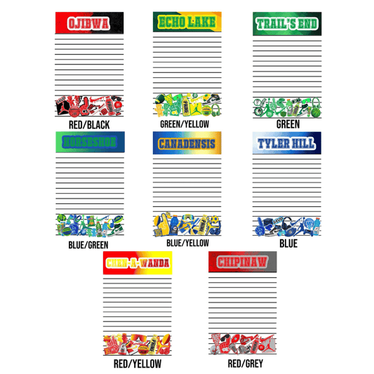 Boys Camp Color Notepad