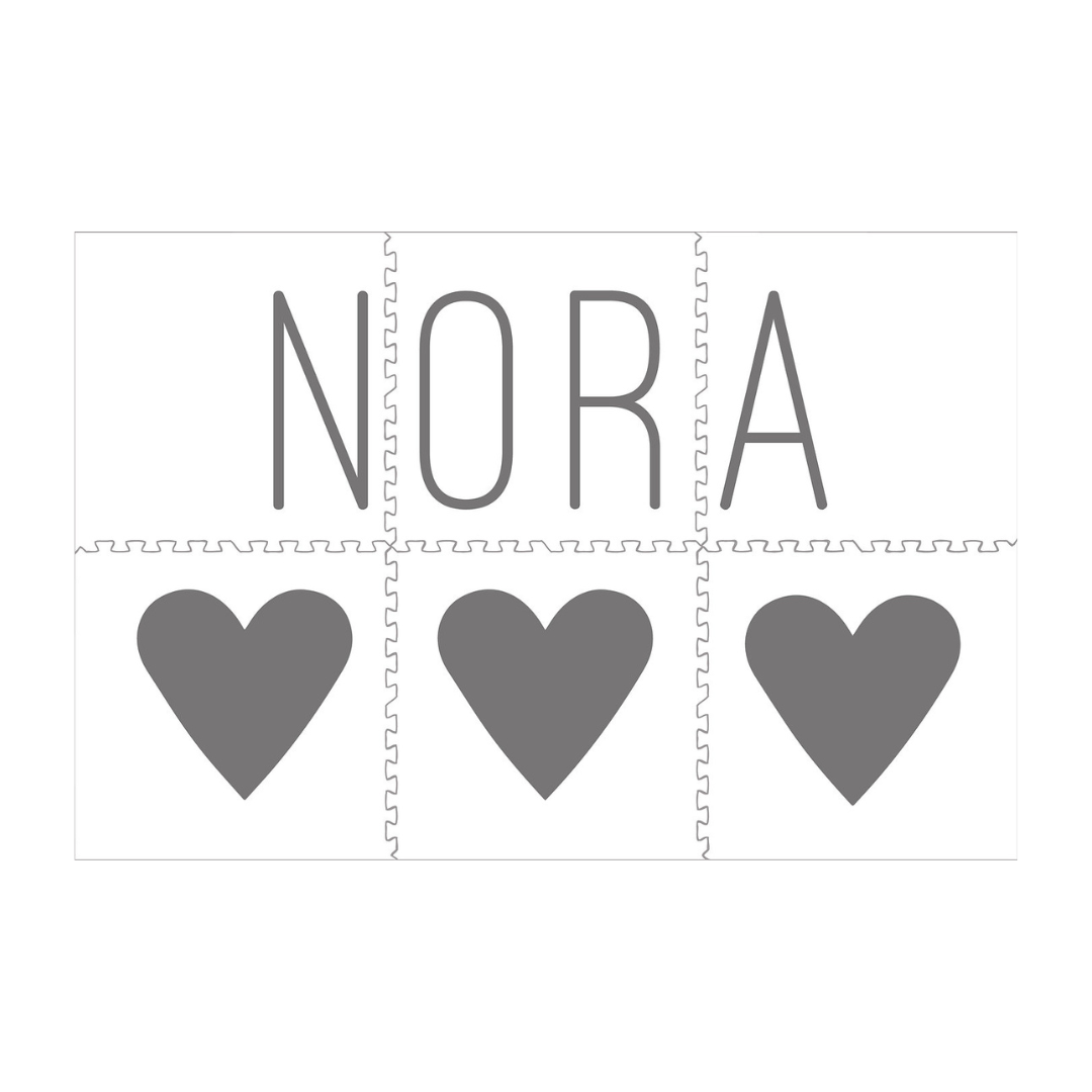 Personalized Playmat - 3 Hearts