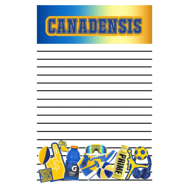 Boys Camp Color Notepad