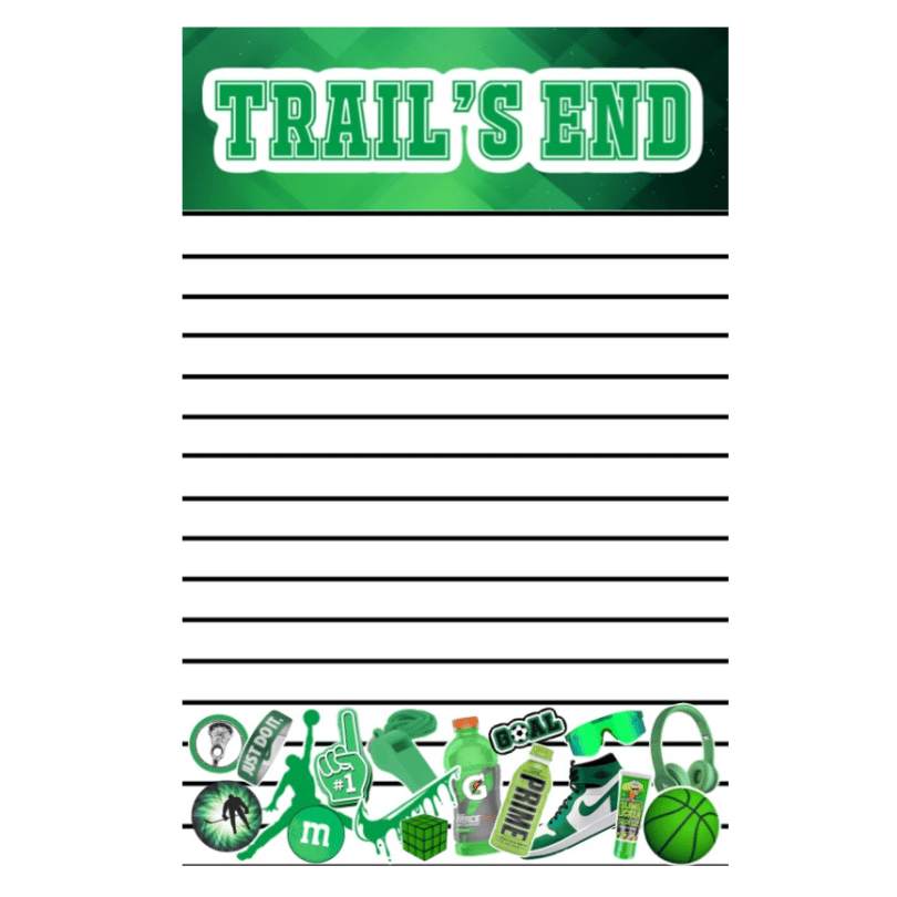 Boys Camp Color Notepad