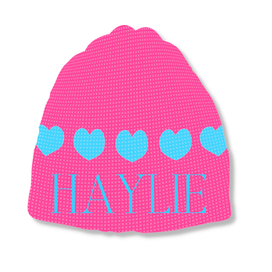 STRING OF HEARTS HAT - REGULAR OR EARFLAP