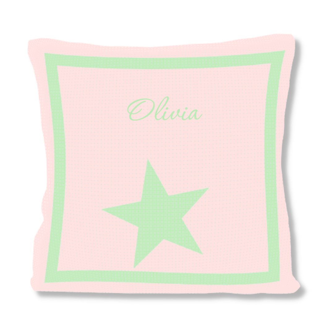 SINGLE STAR &amp; NAME PILLOW