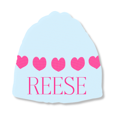 STRING OF HEARTS HAT - REGULAR OR EARFLAP