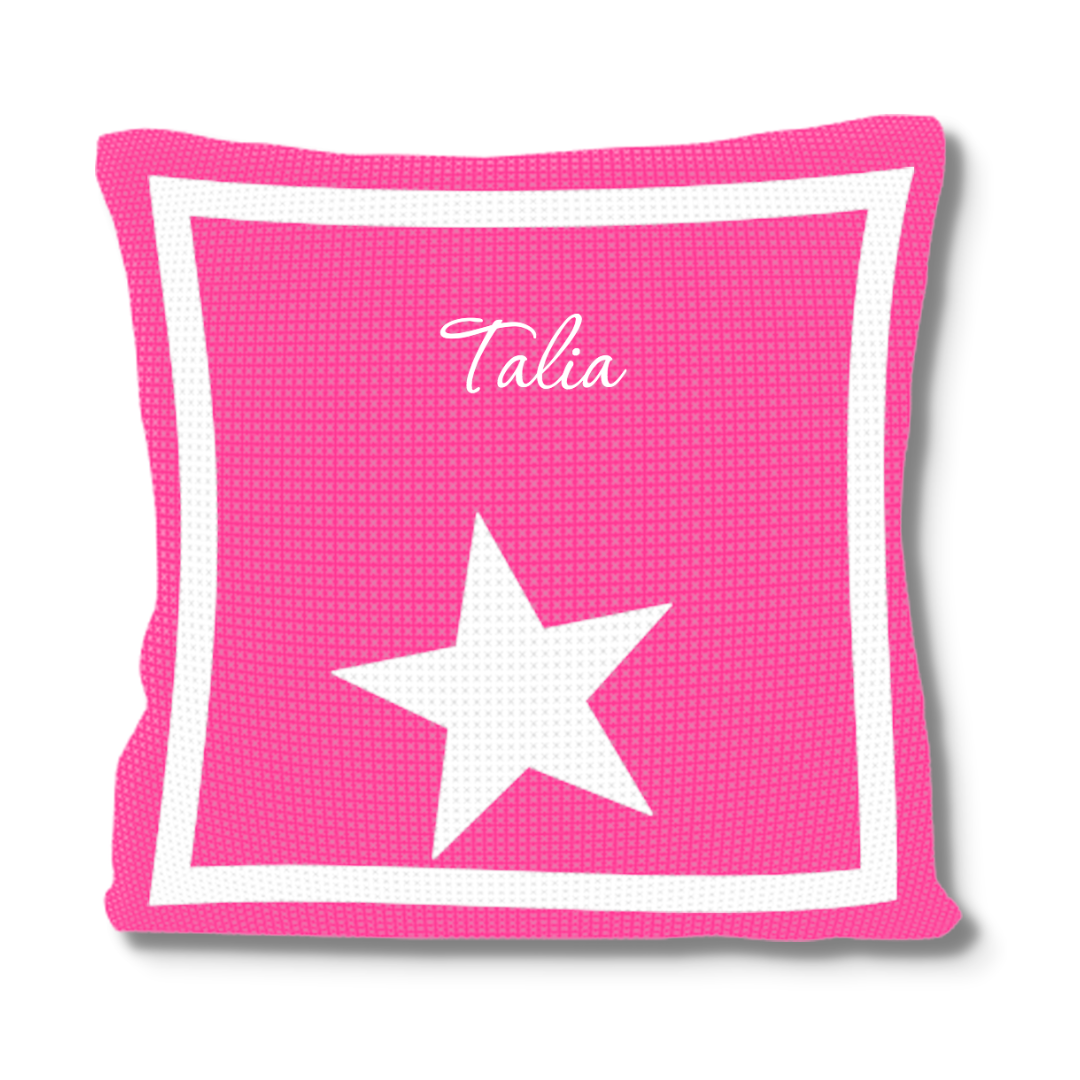 SINGLE STAR &amp; NAME PILLOW