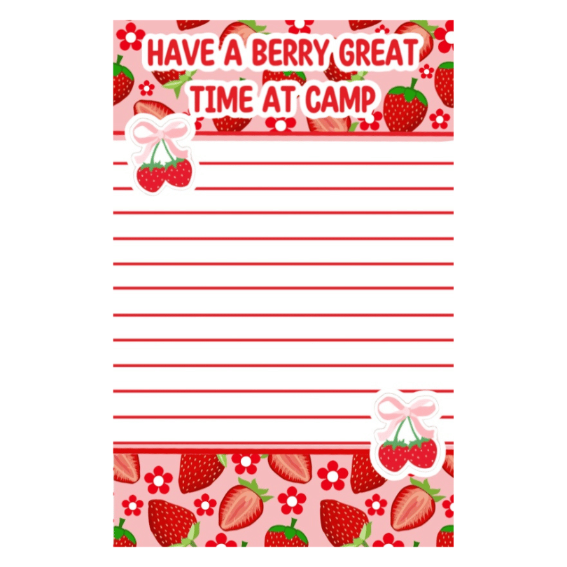 Girls From Home Lined Notepad - (Berry Perfect) Create'd