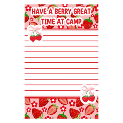 Girls From Home Lined Notepad - (Berry Perfect) Create'd