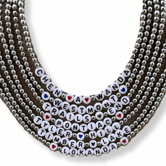 Silver Beaded Camp Necklace