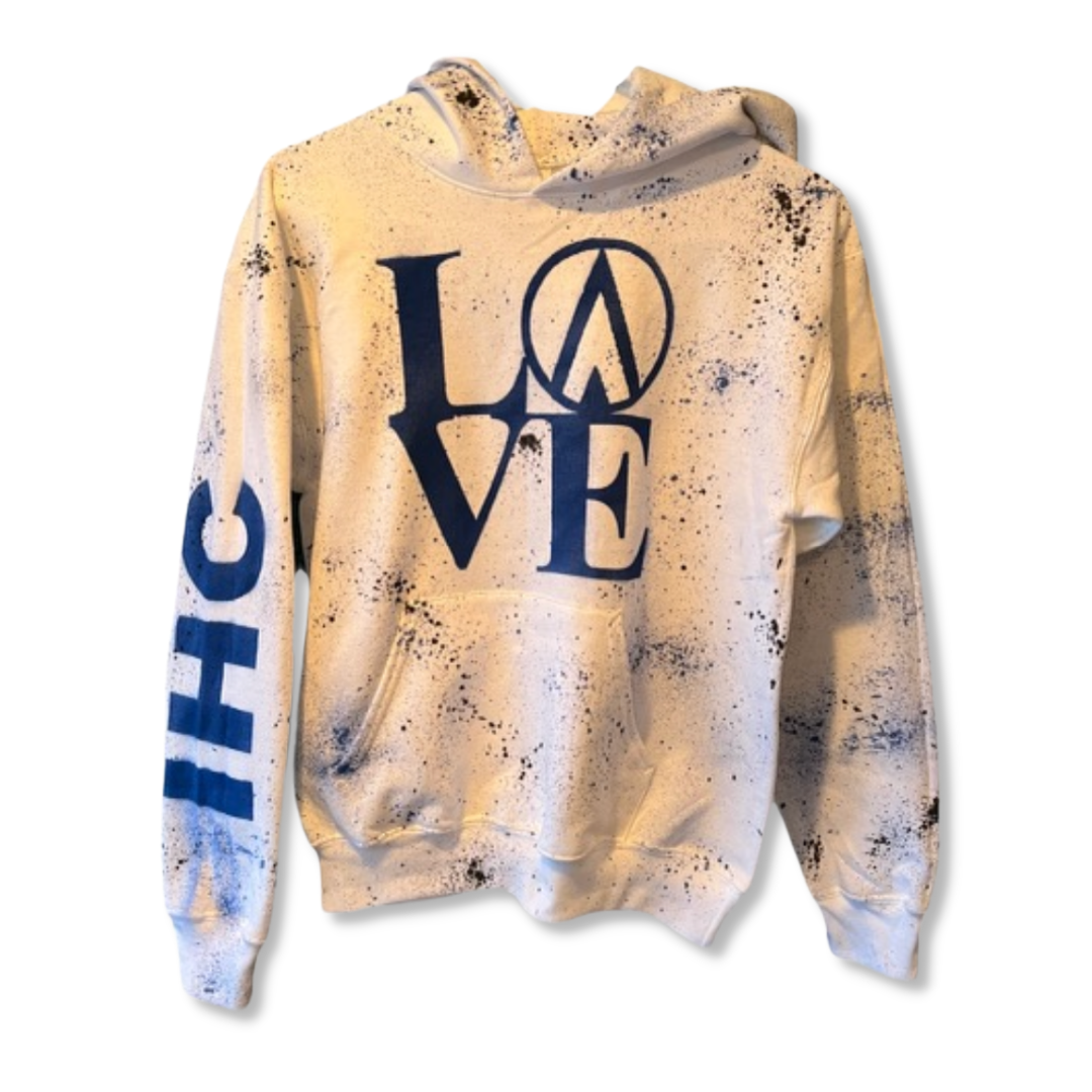 Splatter Love Camp Logo Hoodie