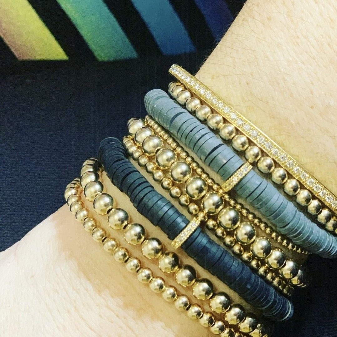 6mm Rubber Disc Pave Rhinestone Disc