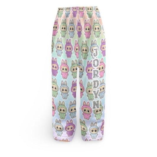 Labubu Fuzzy Pajama Pants (Pastels)