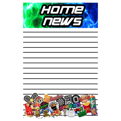 Boys From Home Lined Notepad (Electric Home) - Create'd