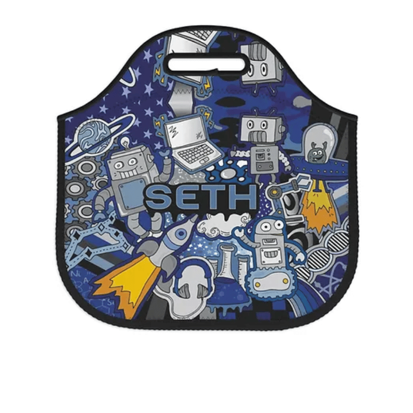 Robo Blue Lunch Tote