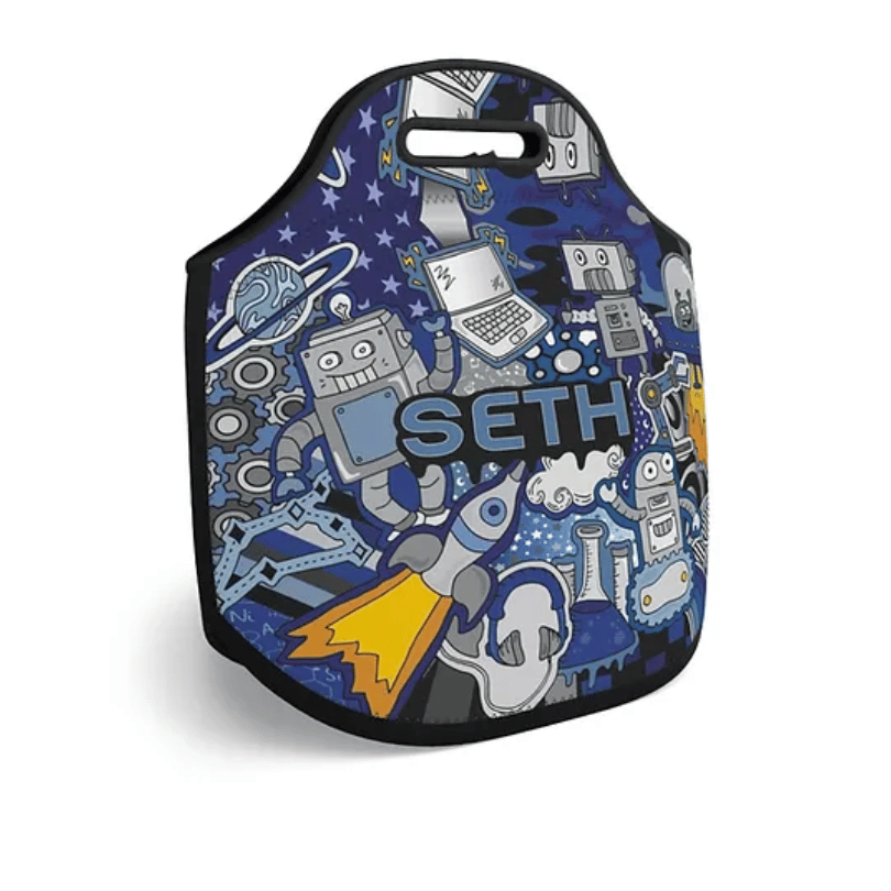Robo Blue Lunch Tote