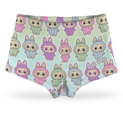 Labubu Fuzzy Pajama Shorts (Pastels)