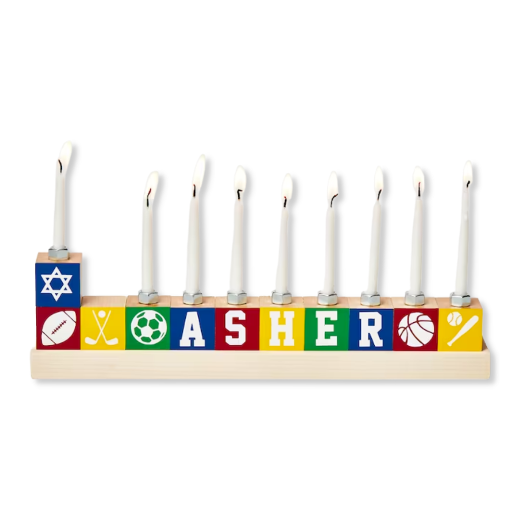 Personalized Children’s Menorah