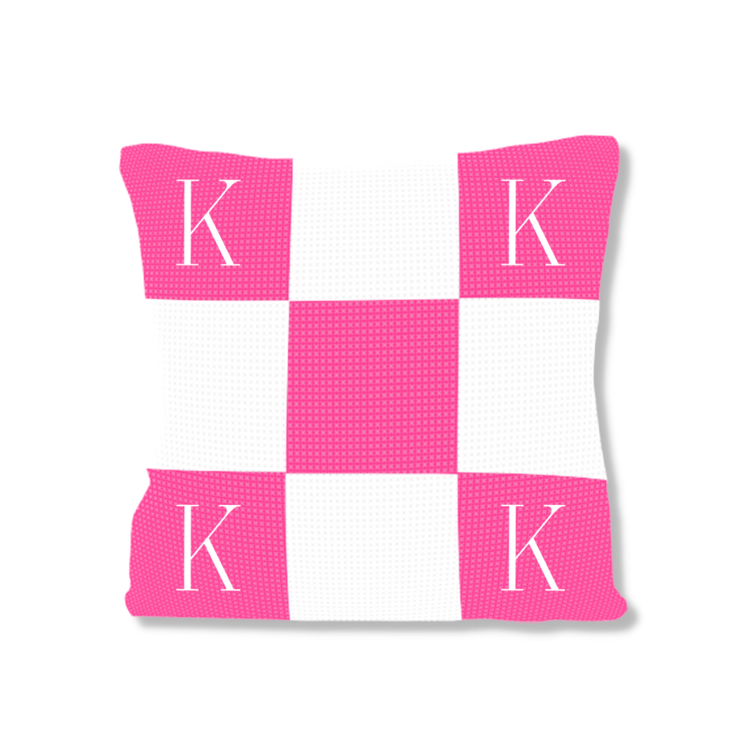 Initials &amp; Blocks Pillow