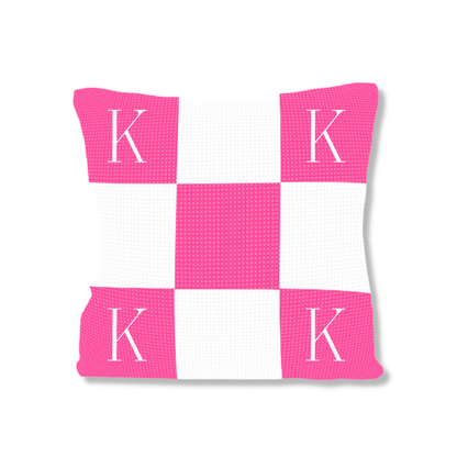 Initials &amp; Blocks Pillow